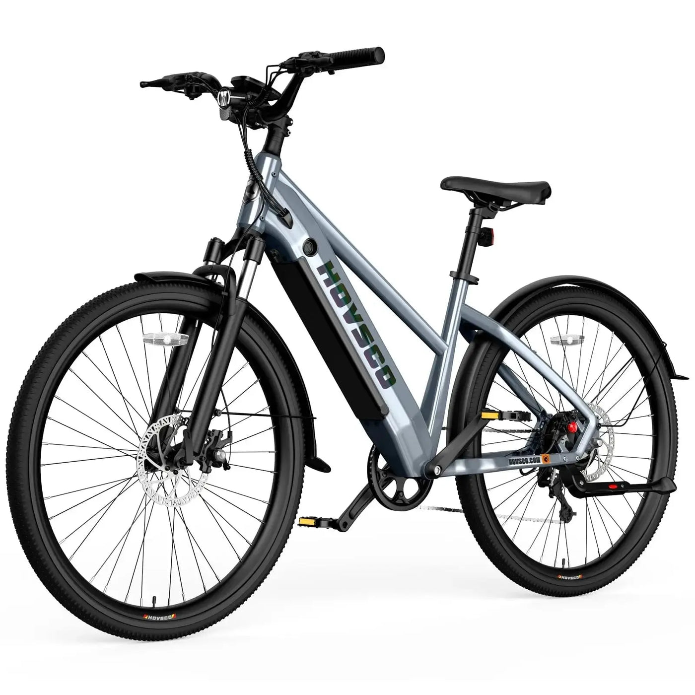 HOVSCO HovCity 27.5" Step-Thru Cruiser Electric Bike For Adults HOVSCO