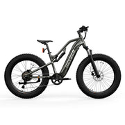 HOVSCO HovScout 26" Full Suspension Fat Tire All Terrain Ebike Grey
