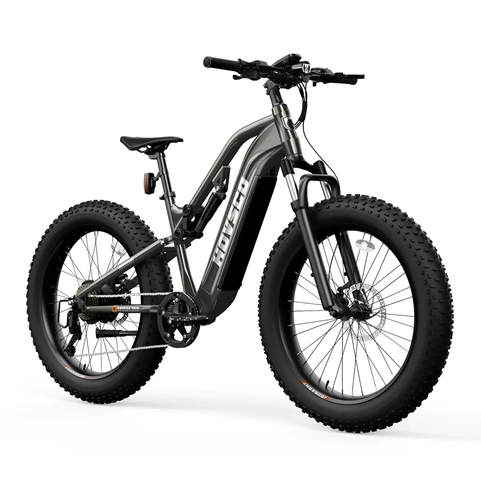 HOVSCO HovScout 26" Full Suspension Fat Tire All Terrain Ebike Gray