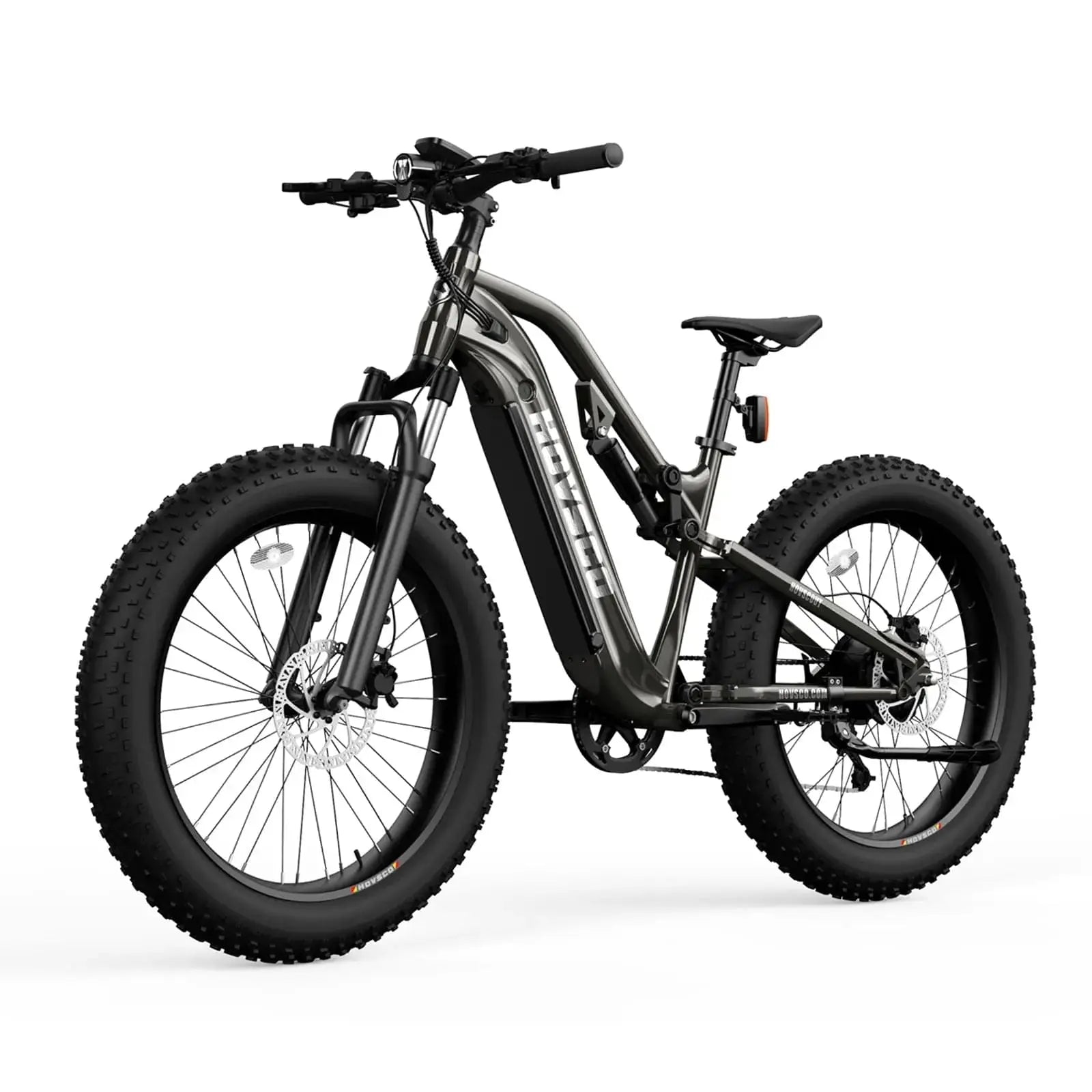 HOVSCO HovScout 26" Full Suspension Fat Tire All Terrain Ebike Gray