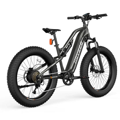 HOVSCO HovScout 26" Full Suspension Fat Tire All Terrain Ebike Gray