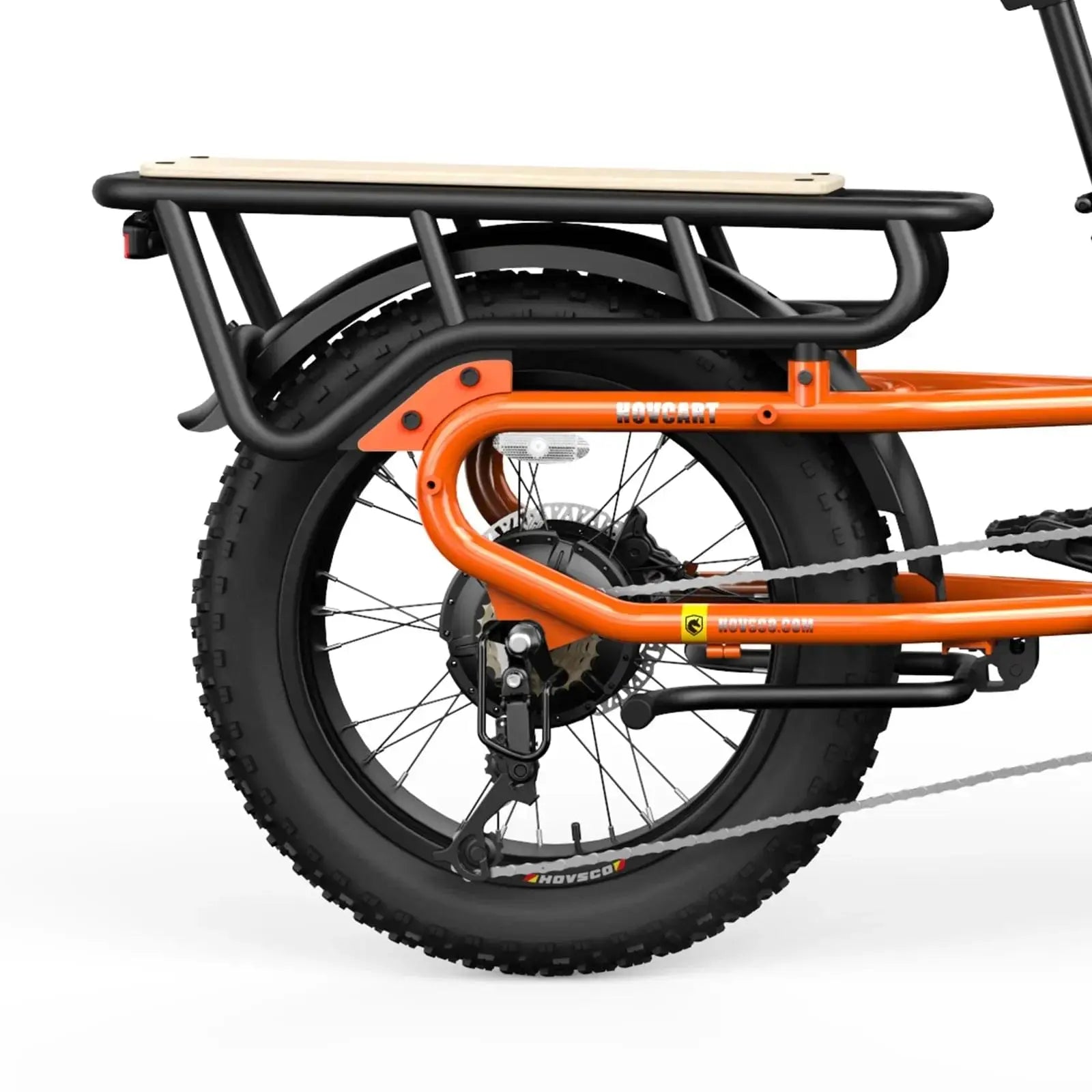 HOVSCO™ HovCart 20“ Step-Thru Electric Fat Bike All Terrain Cargo Ebike Orange