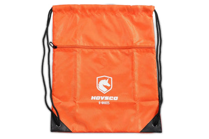 Hovsco Drawstring Backpack, Waterproof with Zip Pocket For Cycling HOVSCO